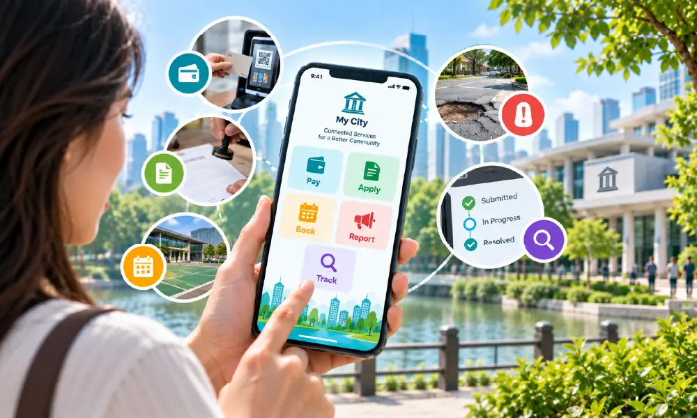 Smart city super app connecting residents with local council services